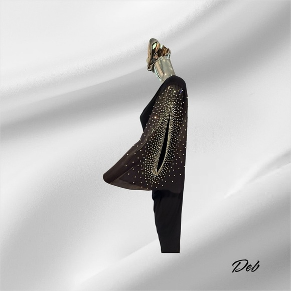 Joseph Ribkoff Navy Bodycon Dress with Plunge Neckline - Picture 4 of 9